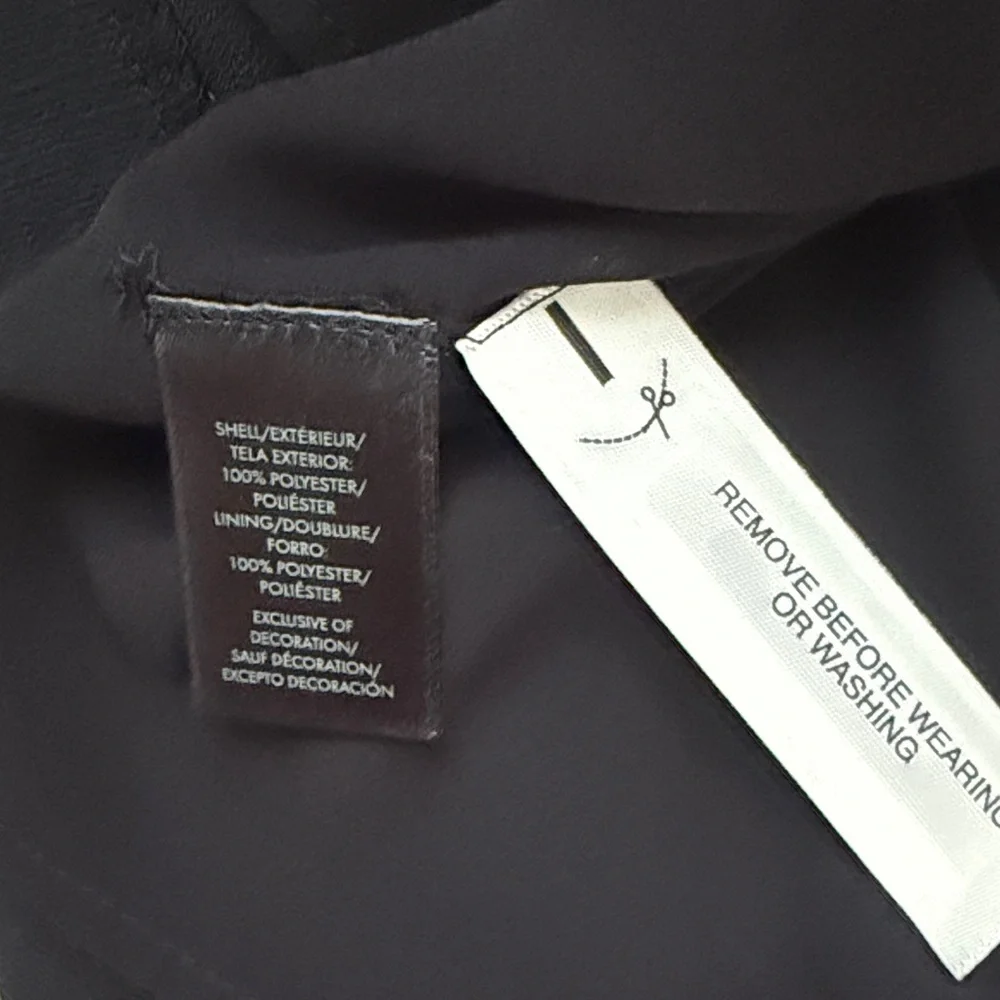Ann Taylor Black Long Sleeve Boho Dress with Embroidery - Picture 5 of 10